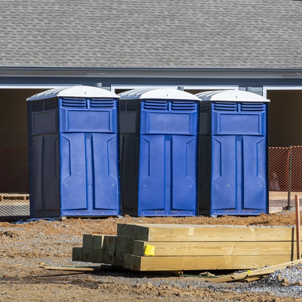 how often are the porta potties cleaned and serviced during a rental period in Okoboji Iowa